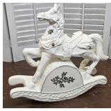 Large beautiful rocking Horse music box - working
