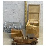 Office Organizers & Wooden Car