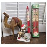Vintage Christmas - Reindeer Candle Holder 1978