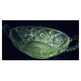 Glow green Antique Oblong handled bowl - glows
