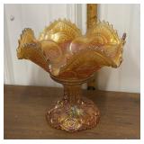Marigold Carnival Glass- 2 pc