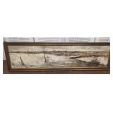 Francois Franc 1966 MCM painting on canvas -