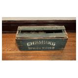 Chemung Spring Water Crate w/ 4 Bottles