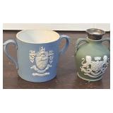 2 Small pcs Coat of arms Wedgewood - town of