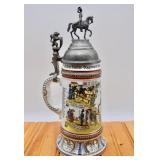 Antique Regimental German Stein with Lithophane