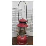 Coleman Red Lantern w/Bottom Accessory Safe