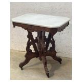 Victorian Marble Top Stand - very clean 28/20/30