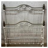 Brass & Iron Bed w/Seahorses  54/74