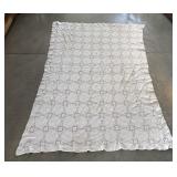 Antique handmade cotton crochet lace