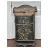 Amazing 1920s cast iron mailbox Bank - fabulous