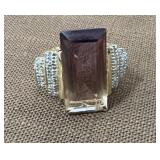 14k gold Ametrine? Ring- size 5 1/2