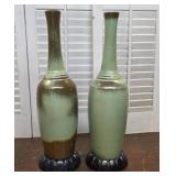 2 Frankoma vases