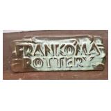 Frankoma pottery - name plaque