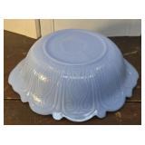 Vintage McKee Delphite Blue Serving Bowl - NICE