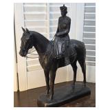 Bronze? Horse Queen Elizabeth on side saddle -