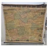 1856 Delaware Co wall map - Jay Gould survey