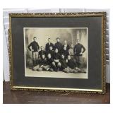 W.H.S 1909 framed football photo - found in
