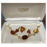GF Amber? Pendant, earrings, bracelet - bracelet
