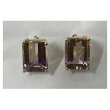14k gold Ametrine? Earrings