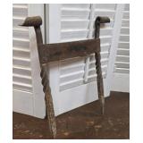 Hand Forged 1800s wrought iron boot scraper