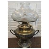 Bradley & Hubbard banquet lamp signed on top and