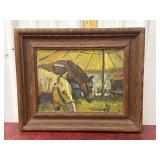 Sidney Riesenberg ï¿½In The Tentï¿½ oil panting