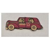Mechanical Cracker Jack tin police car prize