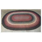NICE!  Braided Oval thick Rug  82/60