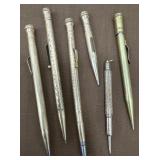 Rolled gold and gold filled mechanical pencils -