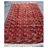 Vintage Bokhara Afghan Wool Rug 9