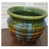 McCoy Blended Glaze Beehive Jardiniere Planter