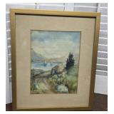 T. Rose King? Watercolor - found in Oneonta -