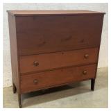 2 Dr Lift Top Mule Chest- Old Red Paint
