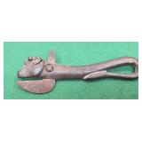 Antique Solid Steel Bull Head & Tail Cow Can