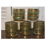 Vintage MCM Culver Starlyte 22k Gold Rocks