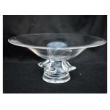 Large MCM Steuben Crystal Pedestal Bowl/ Tazza