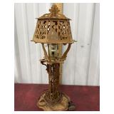 Fretwork lamp