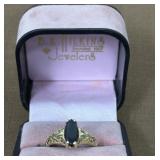10k Gold, Black Onyx Ring