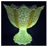 Early Ellrose Pattern Daisy & Button Yellow Panel