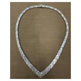 .925 Silver Tri-color Necklace