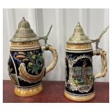 2 lusterware Western Germany steins