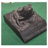 Early frog paperweight - Terracotta? Tile