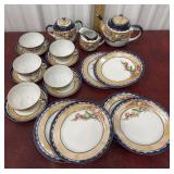 Nippon luncheon set hand painted made in Japan