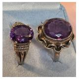 2 Size 10 Absolutely Gorgeous Sterling Silver