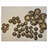Vintage ornate buttons (4 sets)