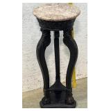 Marble Top Fern Stand w/claw feet  12/31