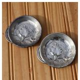 2 Art Nouveau Wallace Sterling Nut Dishes (2)