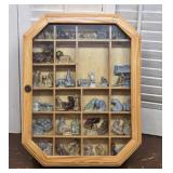 Wade figures with display case