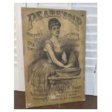 Pears soap advertising sign - Heavy cardboard