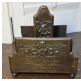 Bronze Dartmoor Pixie Letter Holder England